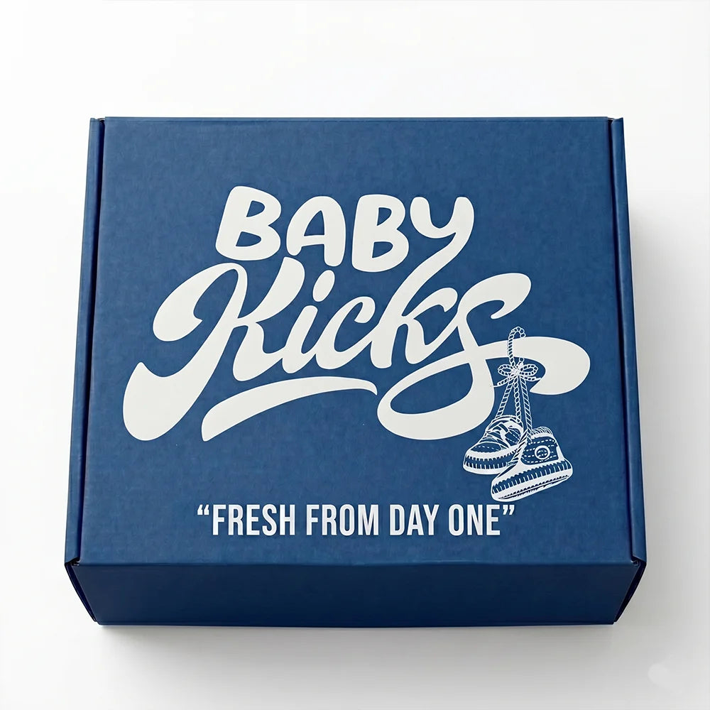 Kraamcadeau Set Jongetje, 2 paar gehaakte babysneakers